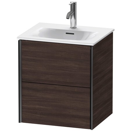 Xviu Wall-Mounted Vanity Unit Chestnut Dark